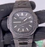 3K Factory Patek Philippe DiW Carbon Nautilus 5711 'Black Grail' Watch Super Clone